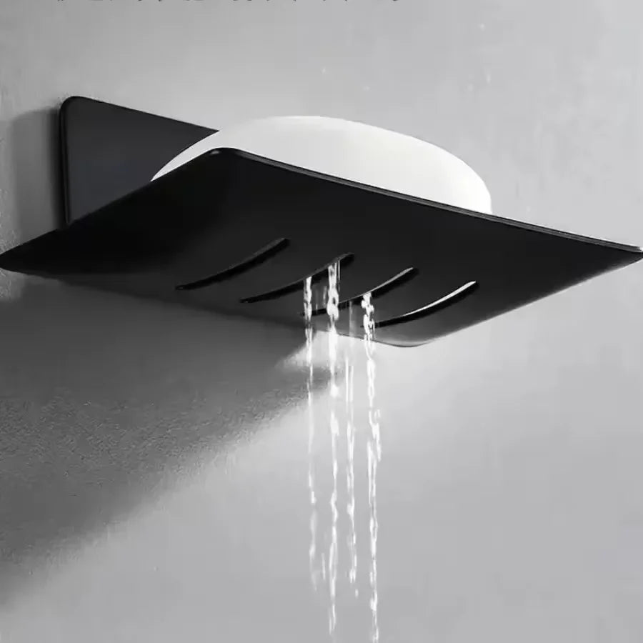 Porte-savon mural sans perçage avec drainage intégré – visuel généré par IA